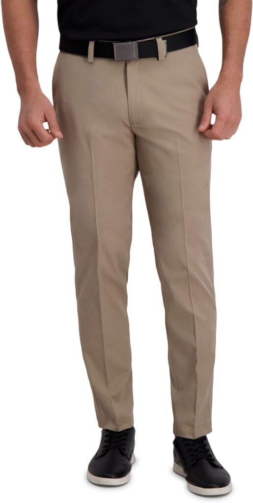 Flex Solid Slim Fit Flat Front Pant 